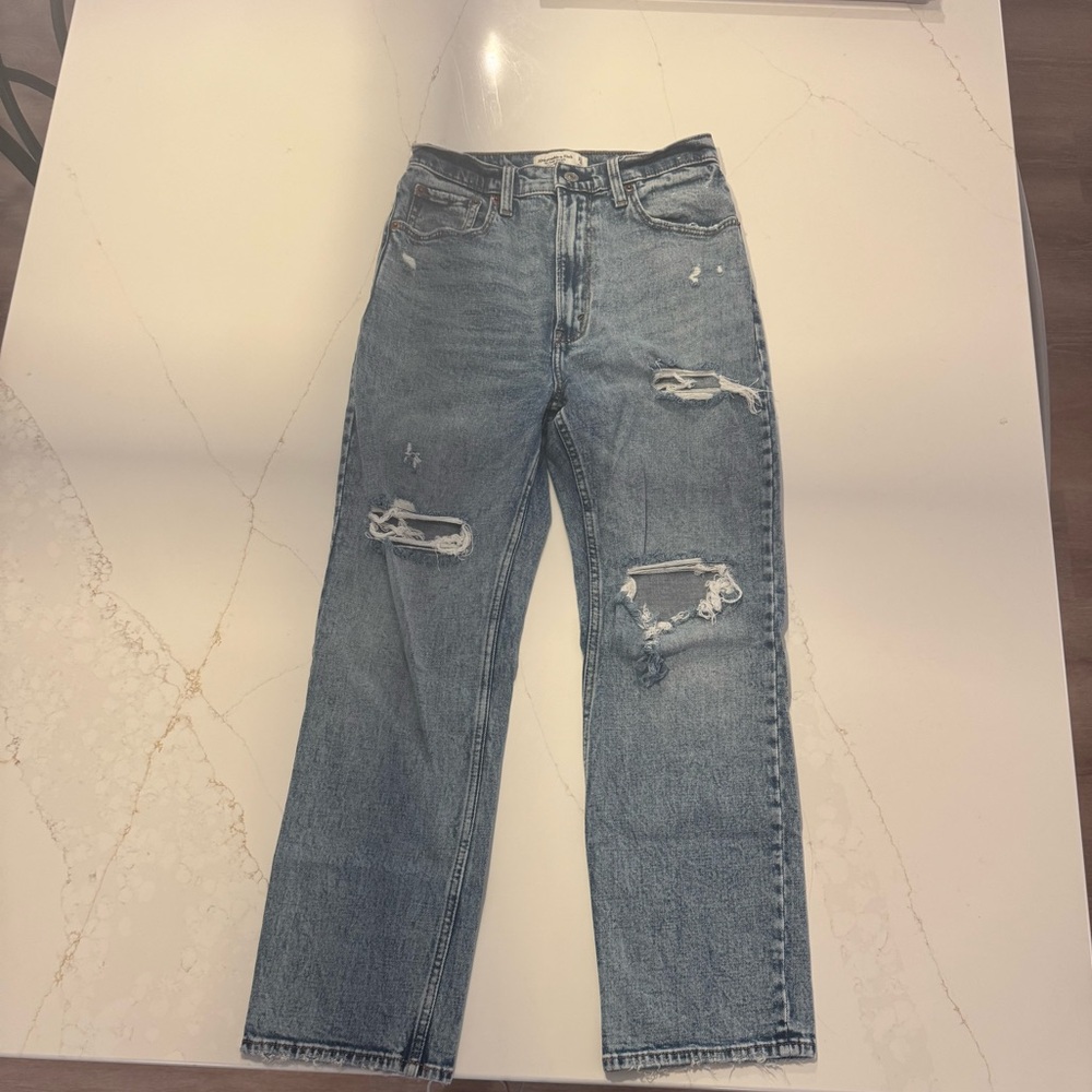 Abercrombie &Fitch The ankle straight ultra high rise